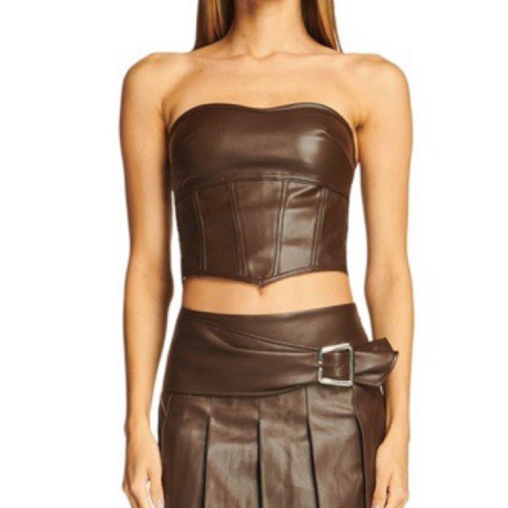 NWT I.AM.GIA Vena Top in Brown